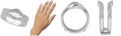 Macy's Diamond Double Countour Enhancer Ring (5/8 ct. t.w.) in 14k White Gold